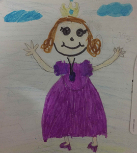 苏菲亚小公主-宝贝计画幼儿绘画美术作品